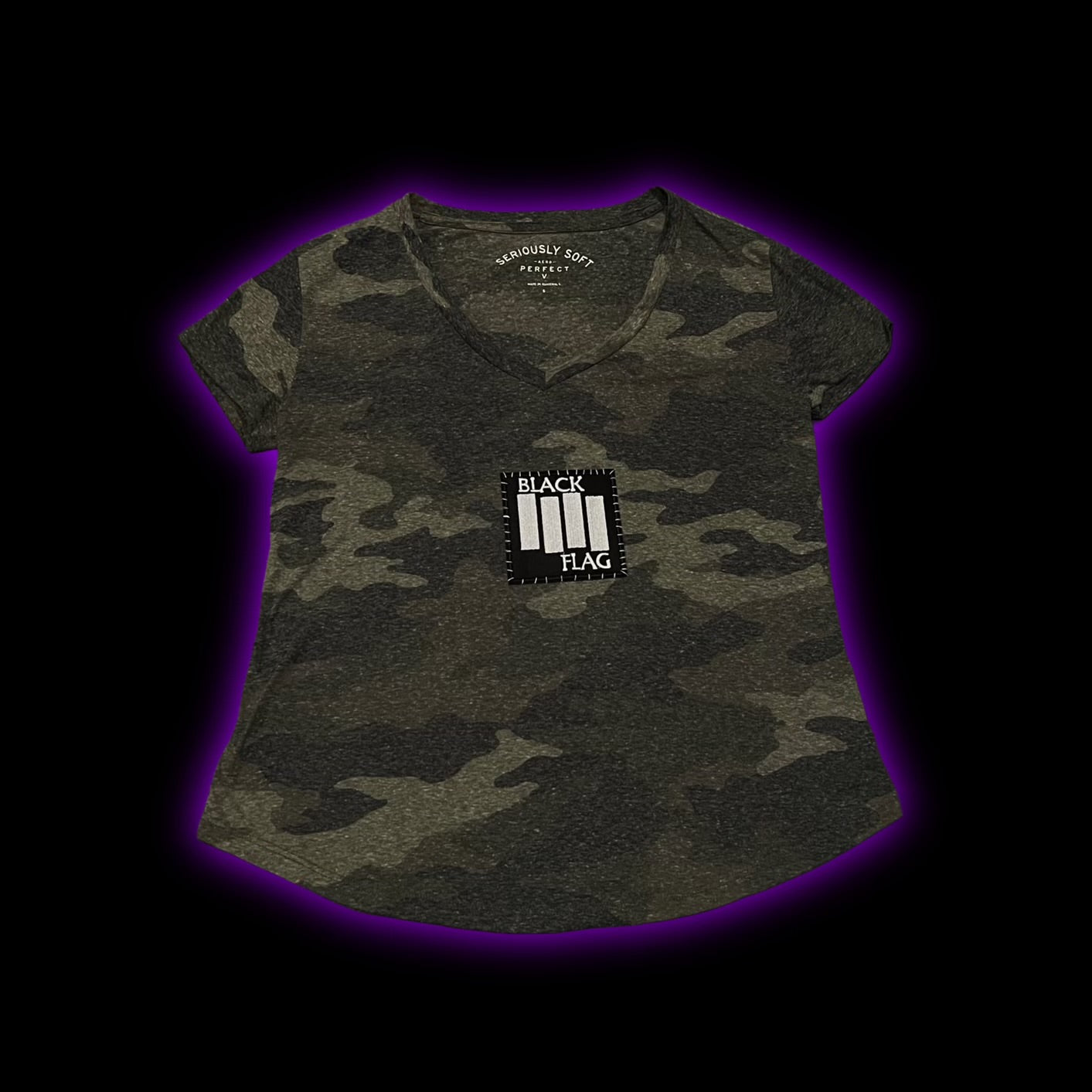 black flag camo tee