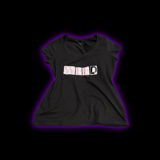 ‘weed’ glitter tee